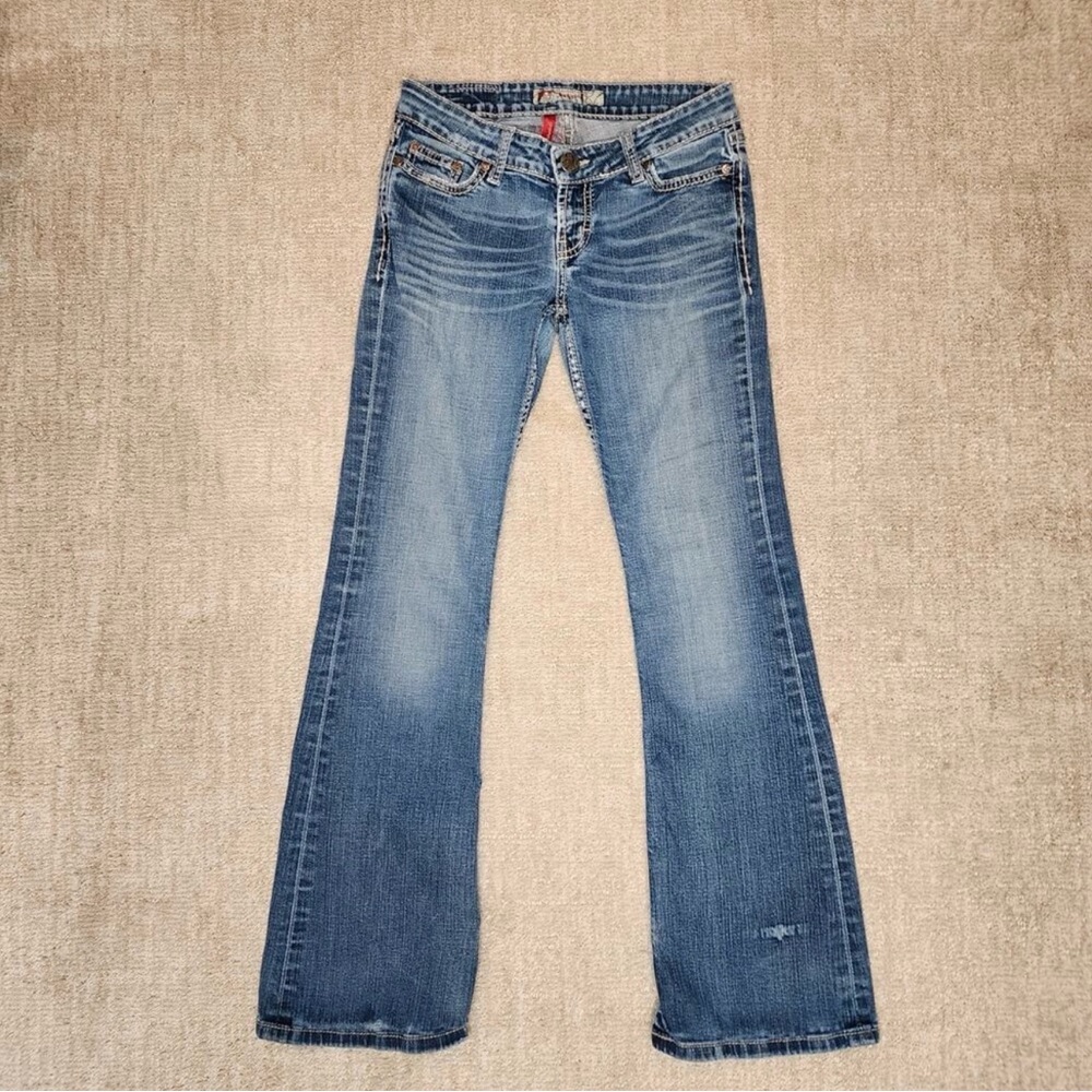 BKE Sabrina Distressed Stretch Low Rise Jeans Women's Size 27 x 31.5